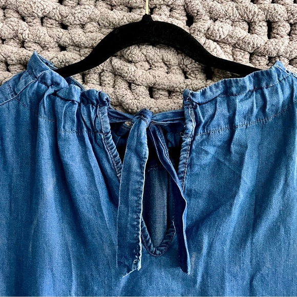 Angela Mara Sleeveless Denim Dress Size Medium - Picture 8 of 10